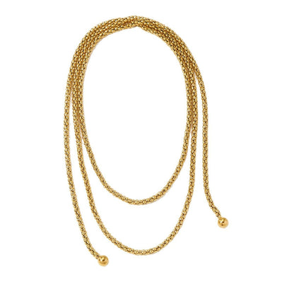 Stainless steel long necklace