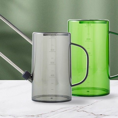 Stainless steel long-spout watering can