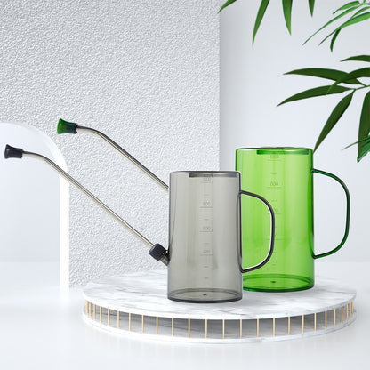 Stainless steel long-spout watering can