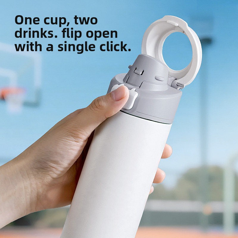 Stainless Steel Magnetic Insulation Cup with Straw
