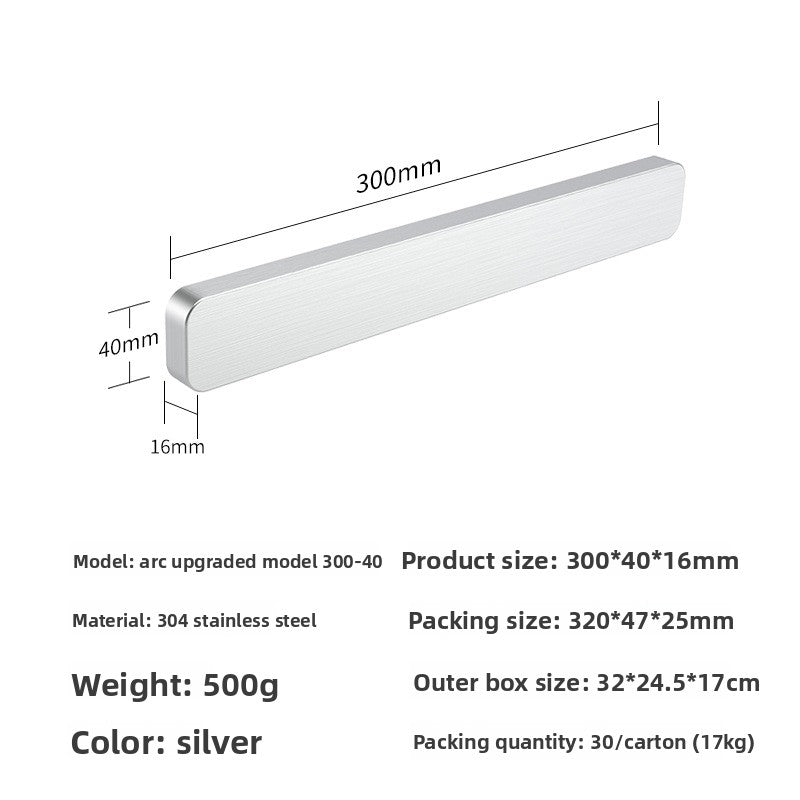 Stainless Steel Magnetic Knife Holder Wall Mount Storage Rack
