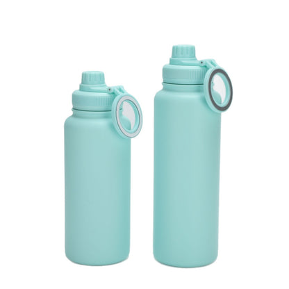 Stainless Steel Magnetic Lid Water Bottle with Phone Holder