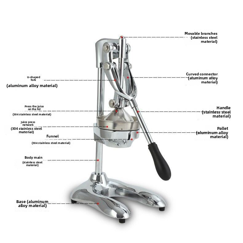 Stainless Steel Manual Juicer