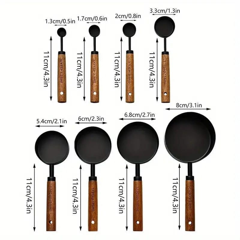 Stainless Steel Measuring Cup and Spoon Set