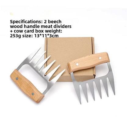 Stainless steel meat tearing claw bear claw meat divider