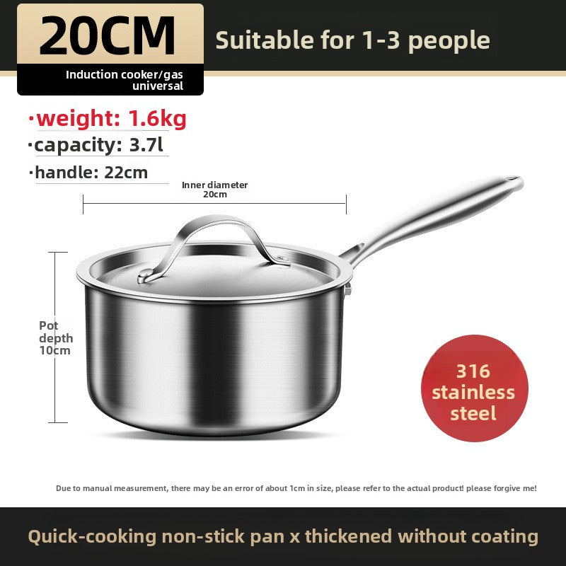 Stainless steel milk pot, food grade