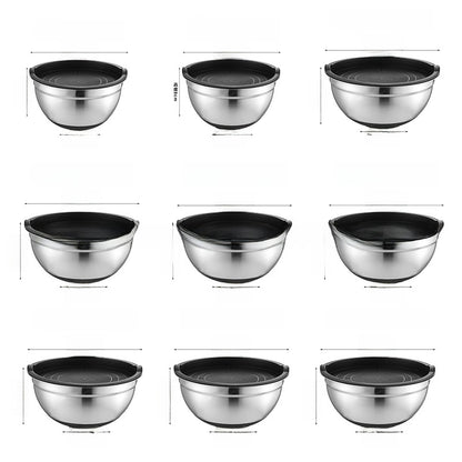 Stainless Steel Mixing Bowl with Silicone Base