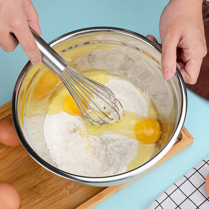 Stainless Steel Mixing Bowls with Lids and Non-Slip Base