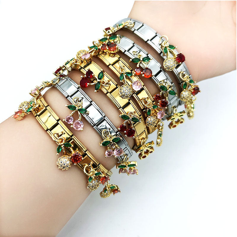 Stainless steel modular bracelet