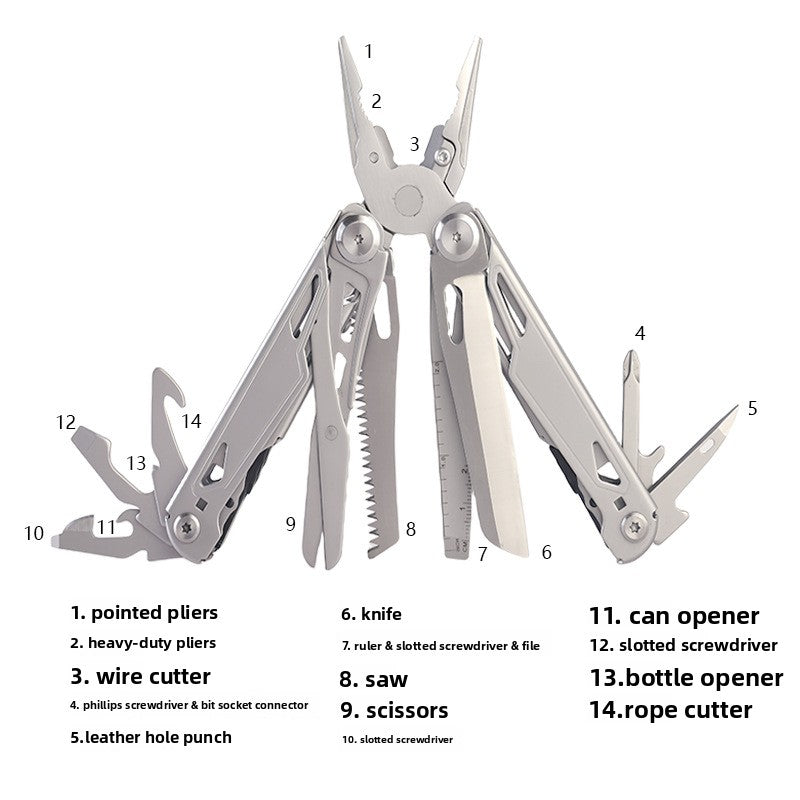 Stainless steel multi-functional pliers