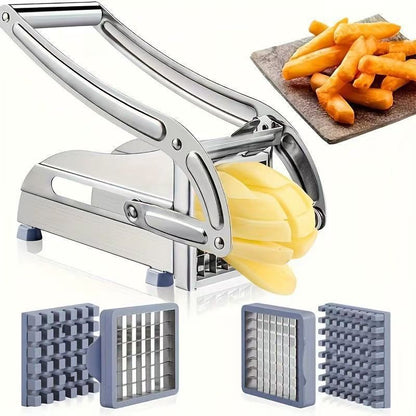 Stainless steel multi-functional potato cutter