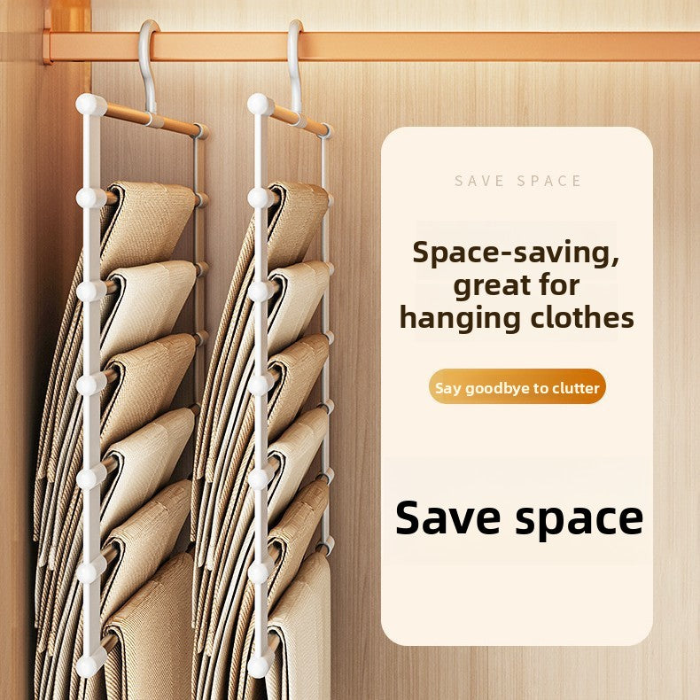 Stainless Steel Multi-layer Foldable Pants Hanger