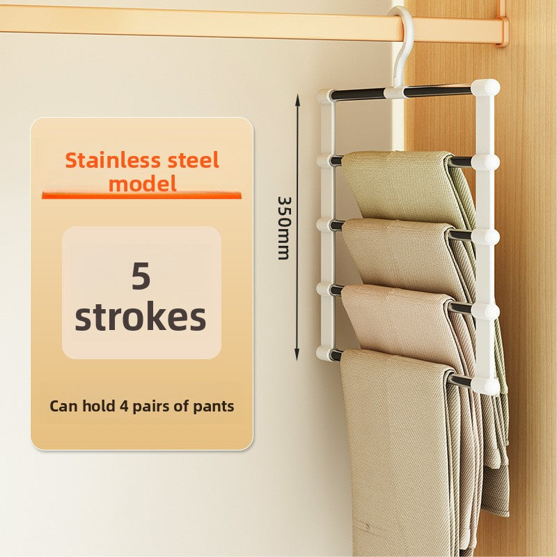 Stainless Steel Multi-layer Foldable Pants Hanger