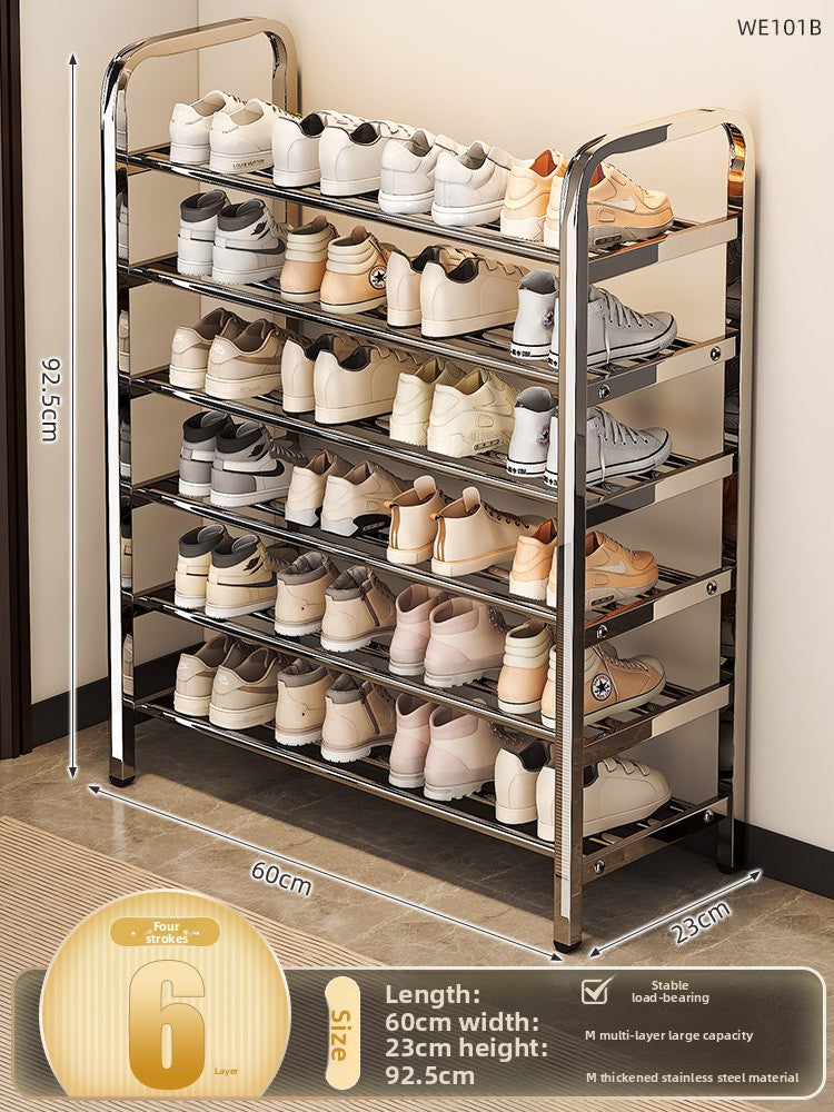 Stainless Steel Multi-Tier Shoe Rack