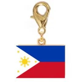 Stainless Steel National Flag Pendant Bracelet