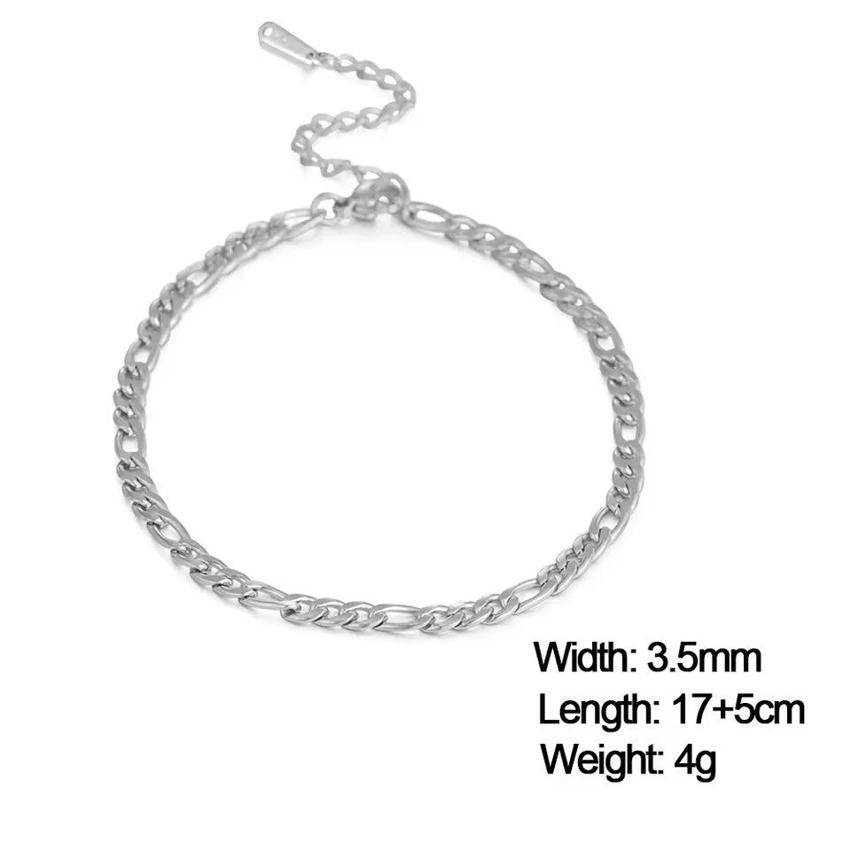 Stainless Steel National Flag Pendant Bracelet