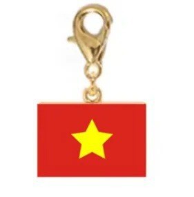 Stainless Steel National Flag Pendant Bracelet