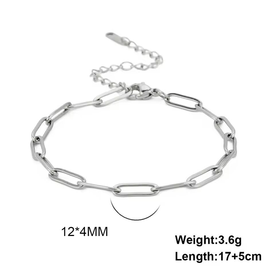 Stainless Steel National Flag Pendant Bracelet