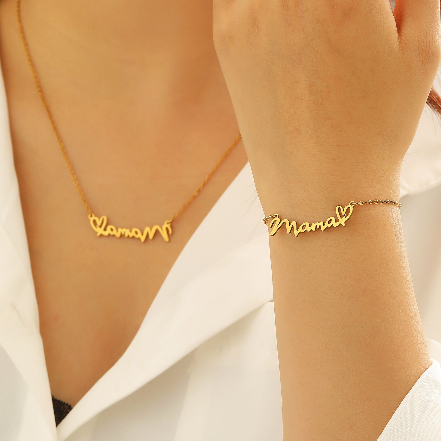 Stainless Steel Necklace, Collarbone Chain for Women, Fade-Resistant Jewelry
