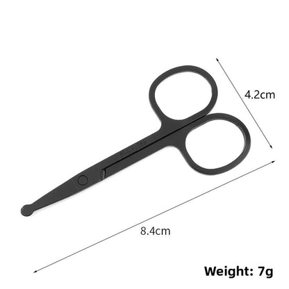 Stainless steel nose hair trimmer for eyebrow trimming