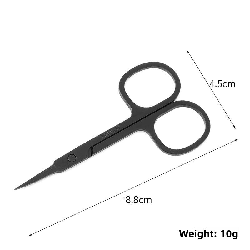 Stainless steel nose hair trimmer for eyebrow trimming