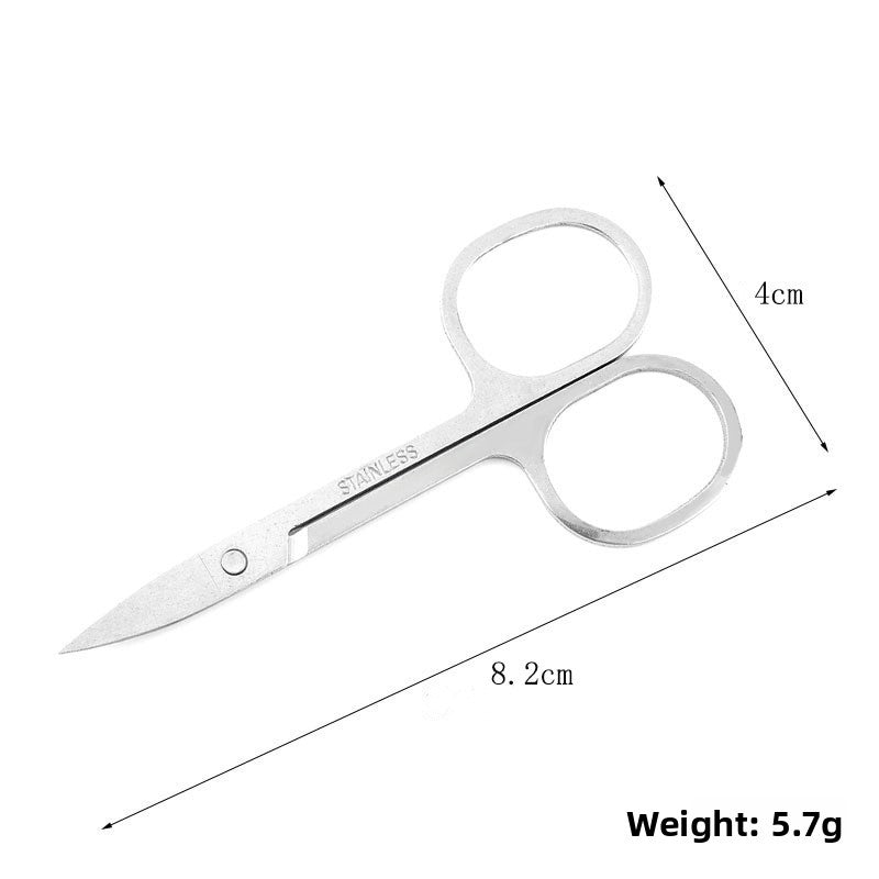 Stainless steel nose hair trimmer for eyebrow trimming