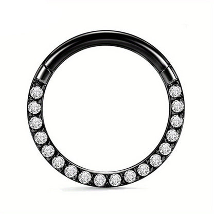 Stainless Steel Nose Ring with Diamond Nose Ring