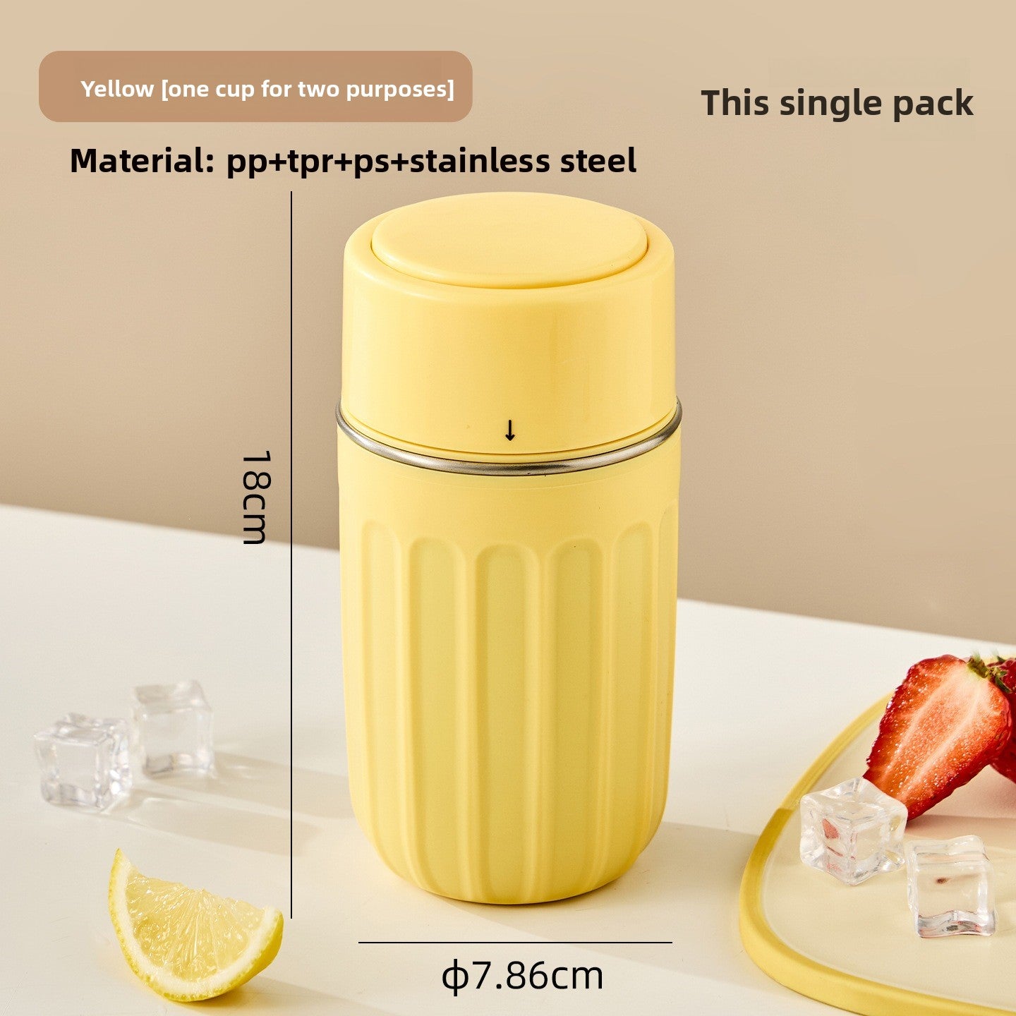 Stainless Steel One-Touch Ice Mold Cup