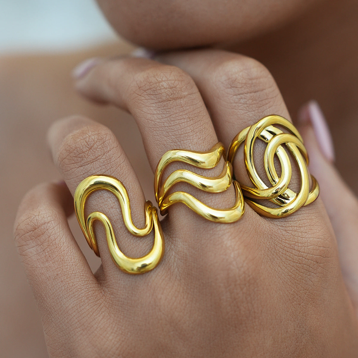 Stainless steel open ring