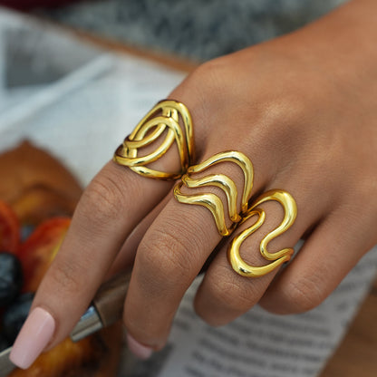 Stainless steel open ring
