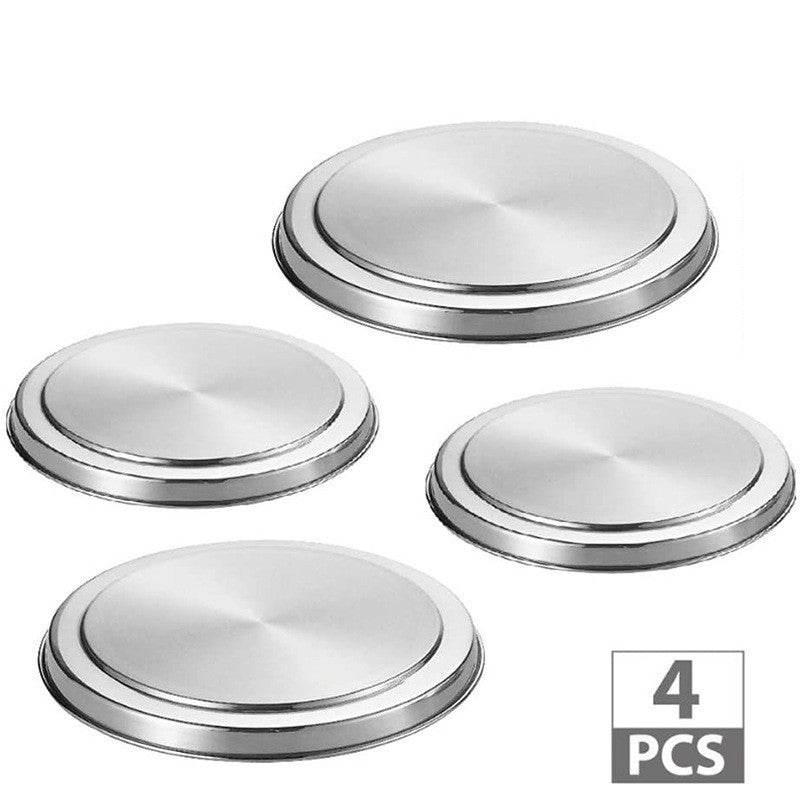 Stainless steel oven lid set of four pieces