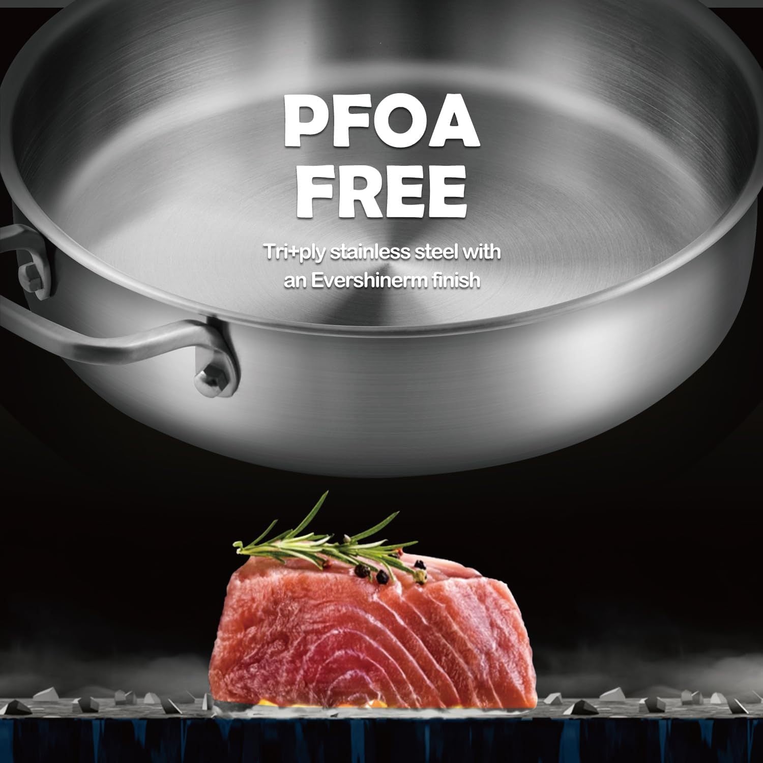 Stainless steel pan