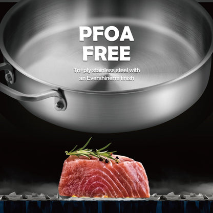 Stainless steel pan
