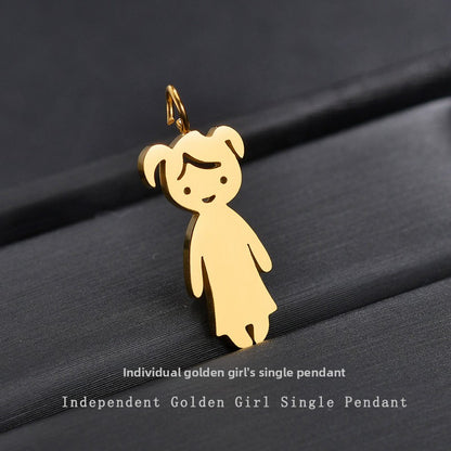 Stainless steel pendant necklace