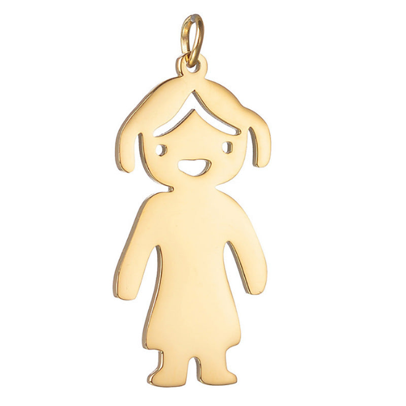Stainless steel pendant necklace