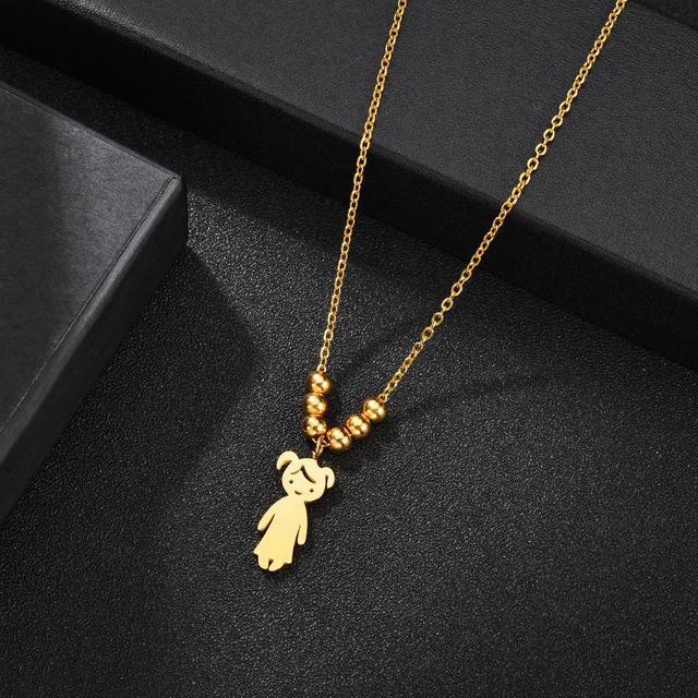 Stainless steel pendant necklace