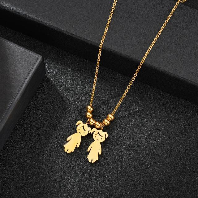Stainless steel pendant necklace