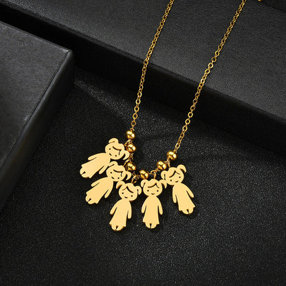 Stainless steel pendant necklace