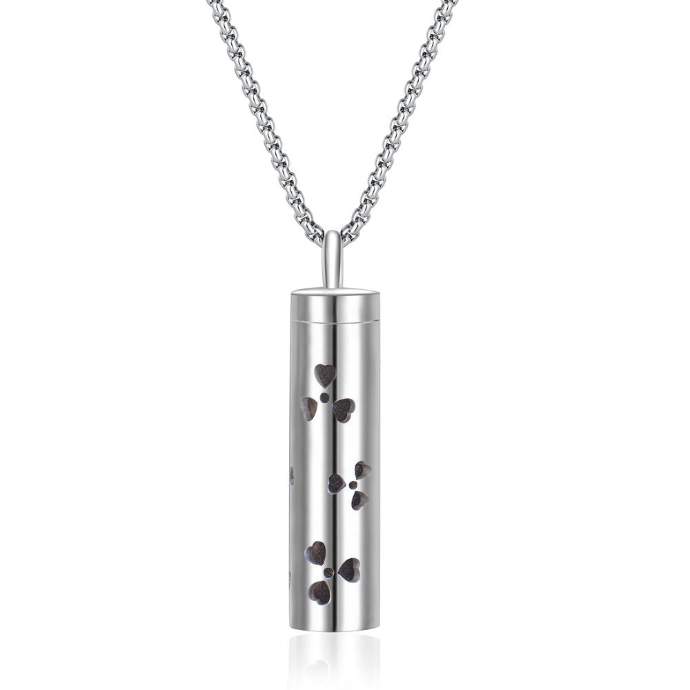 Stainless Steel Perfume Diffuser Pendant Necklace