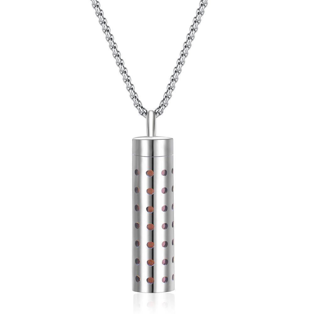 Stainless Steel Perfume Diffuser Pendant Necklace