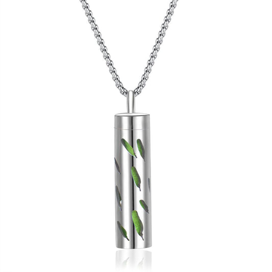 Stainless Steel Perfume Diffuser Pendant Necklace
