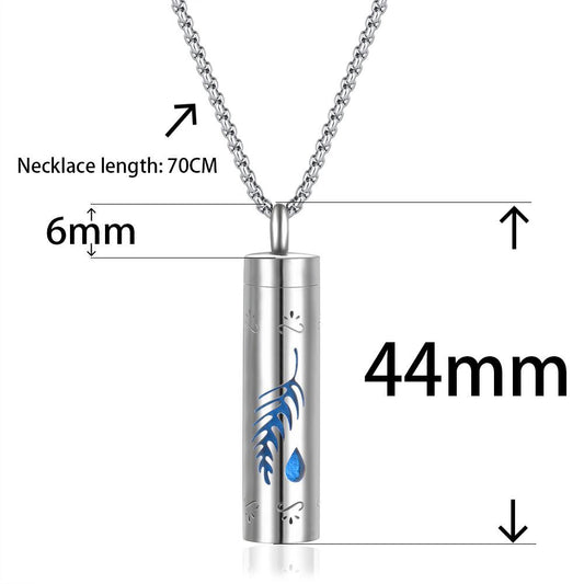 Stainless Steel Perfume Diffuser Pendant Necklace