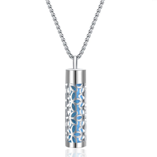 Stainless Steel Perfume Diffuser Pendant Necklace