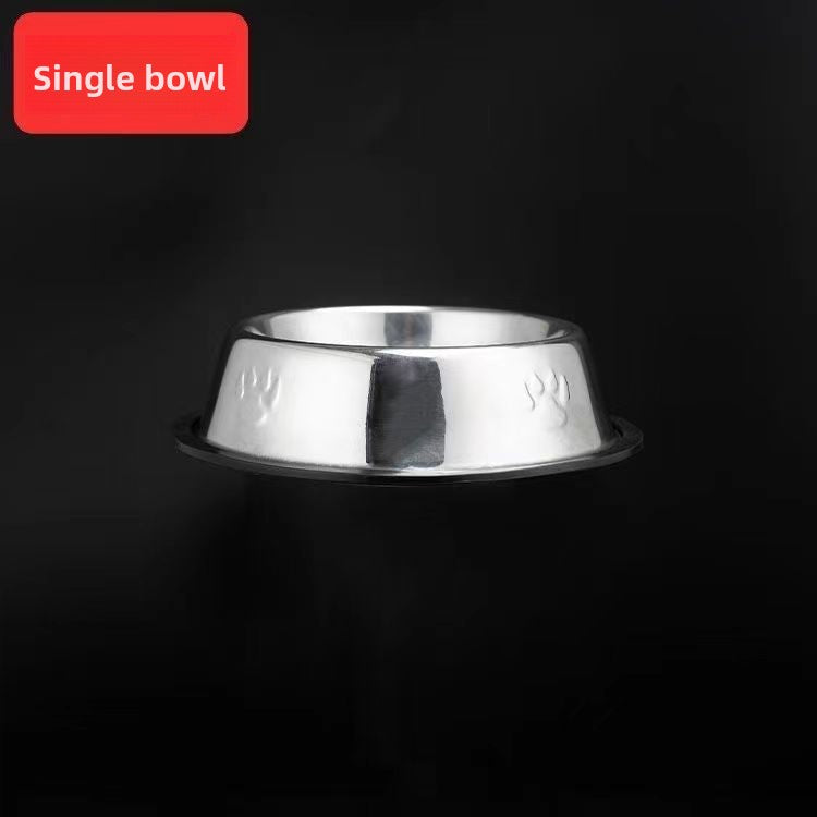 Stainless Steel Pet Bowl Dog Cat Food Water Bowl Non-Slip Anti-Spill