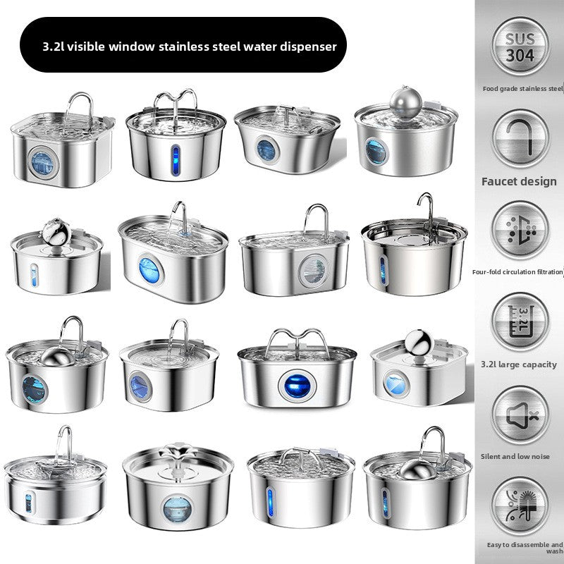Stainless Steel Pet Water Dispenser