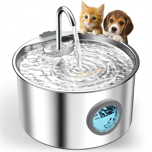 Stainless Steel Pet Water Dispenser with Filter