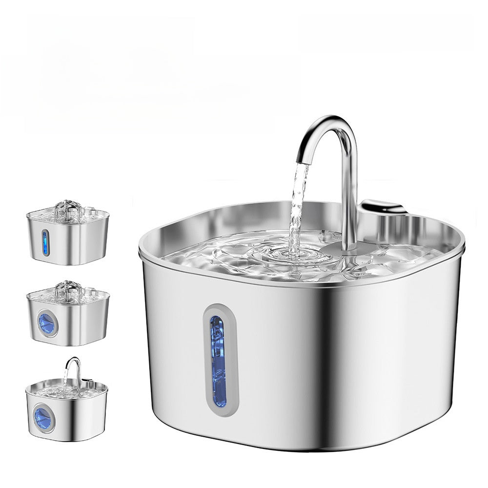 Stainless Steel Pet Water Dispenser with Filtration System