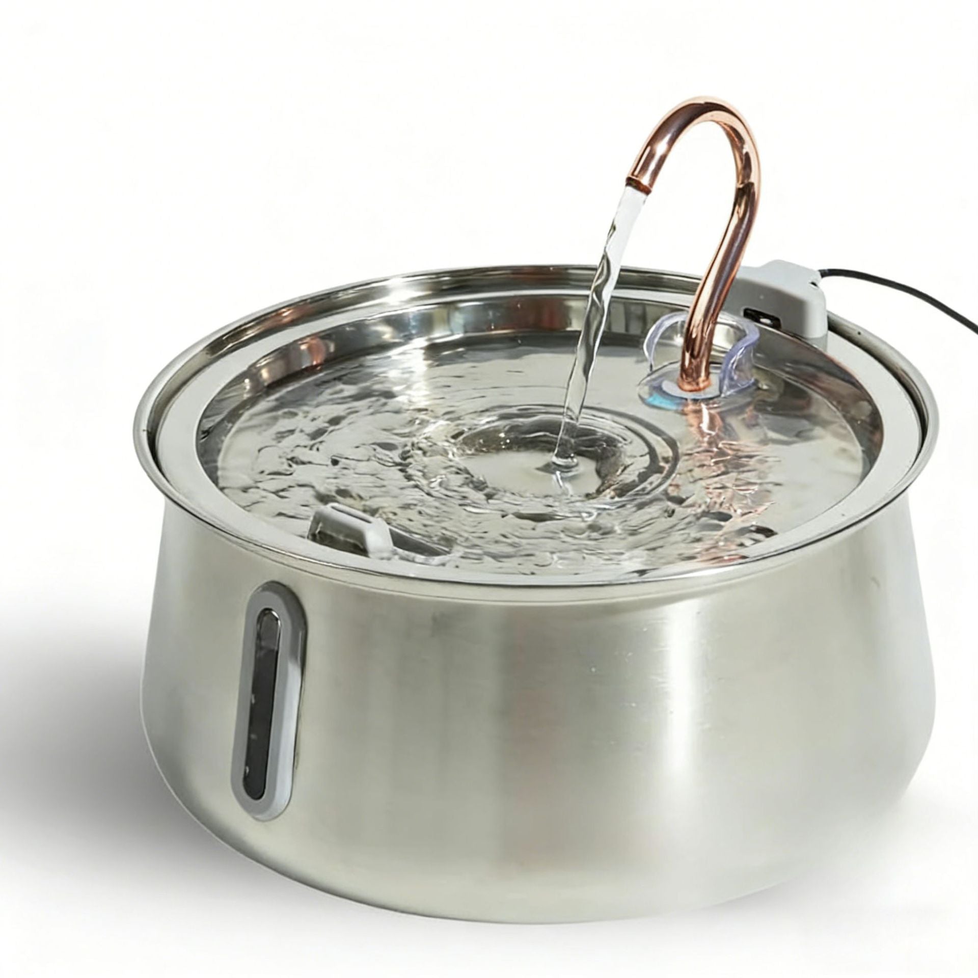 Stainless Steel Pet Water Dispenser with Visual Window