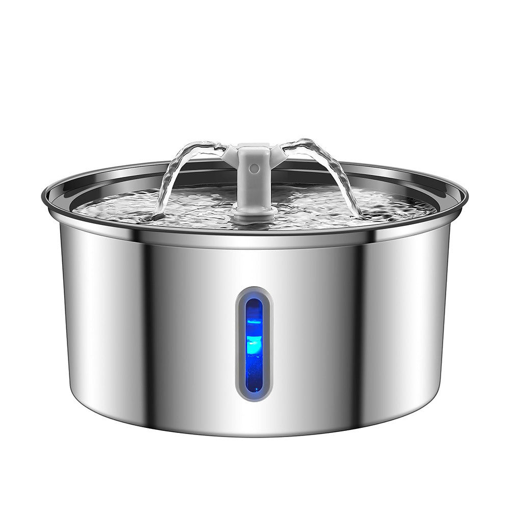 Stainless steel pet water fountain for cats and dogs