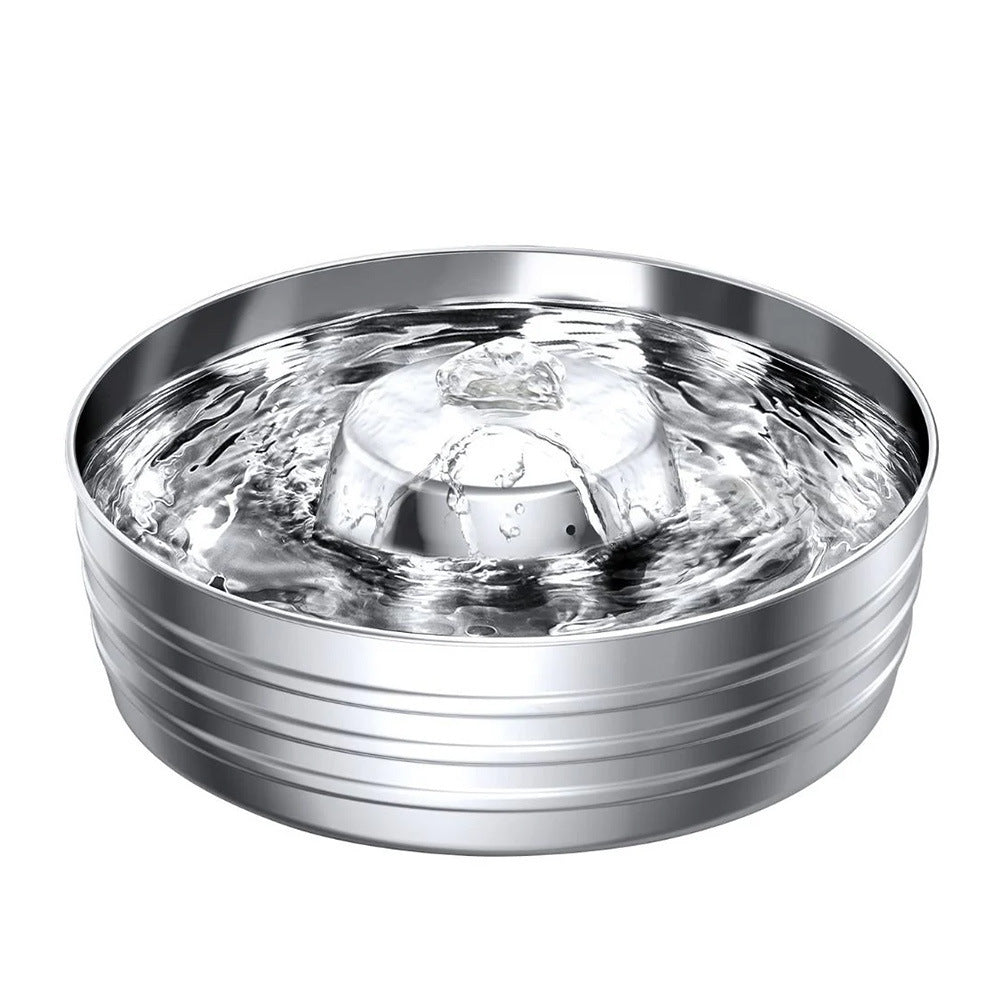 Stainless steel pet water fountain for cats and dogs